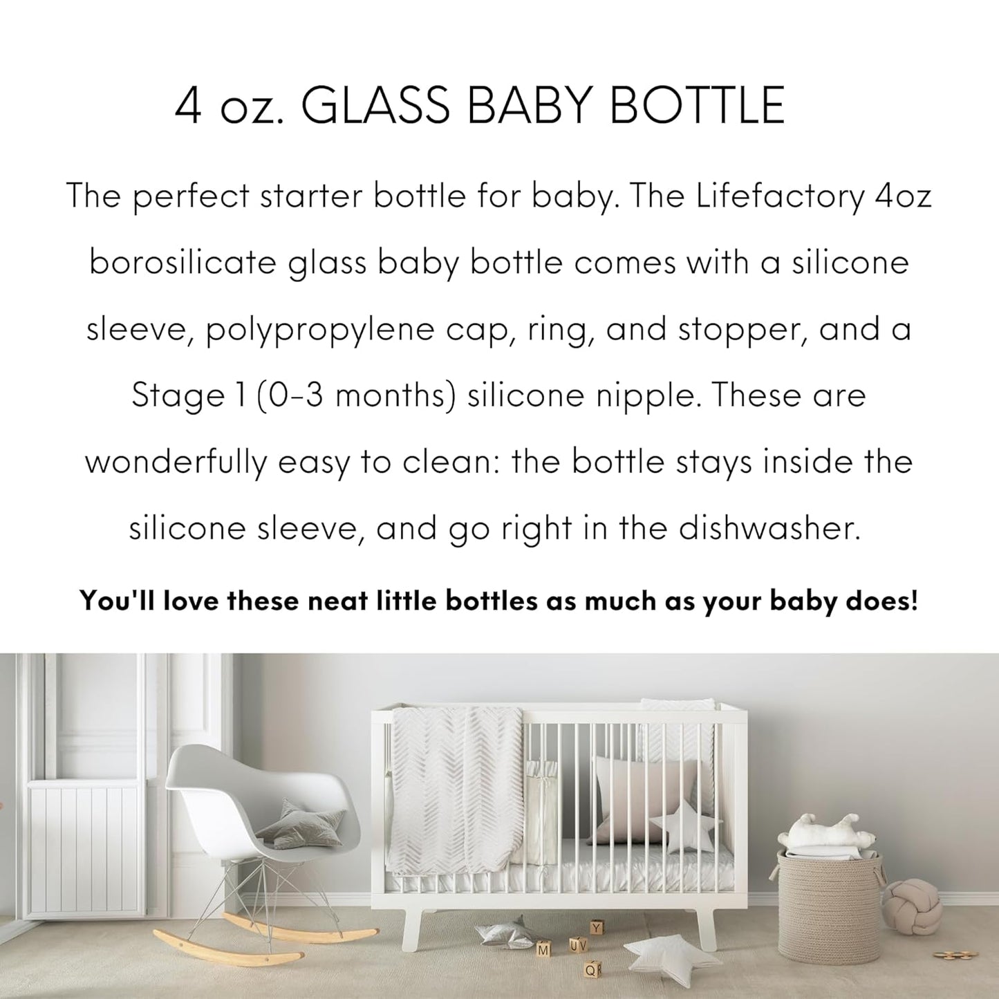 Lifefactory Glass Baby Bottle BPA Free | Protective Silicone Sleeve | 9 oz Pack of 2 | Mango, Kale