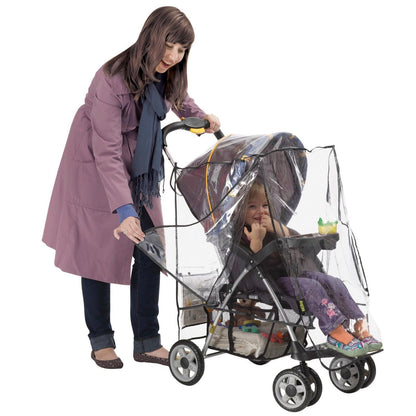 Nuby Eco Baby Stroller Weather Shield and Bug Netting Set - Stroller Rain Cover and Mosquito Net for Babies and Toddlers - Fits Most Strollers and Carriers