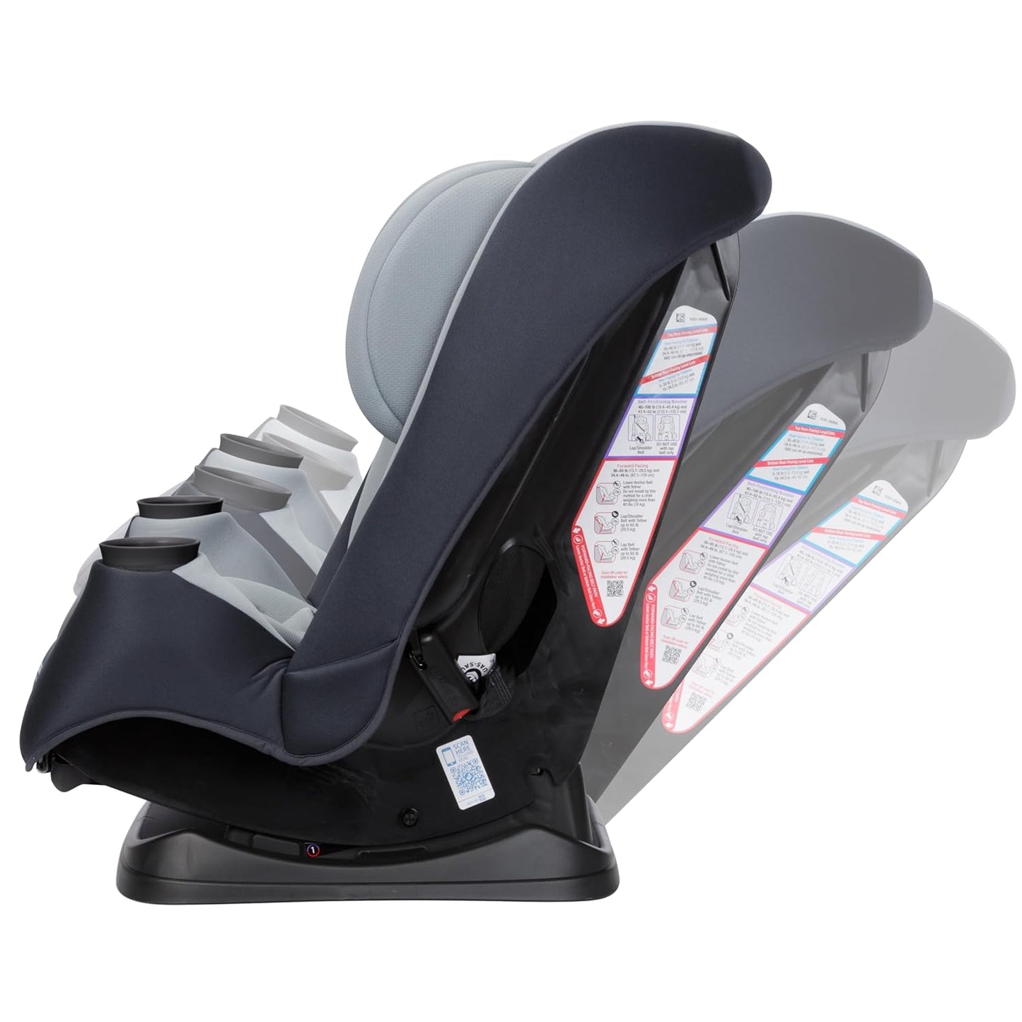 Maxi-Cosi Pria All-in-One Convertible Car Seat, Infant to Toddler Car Seat, Easy-Install Harness, Machine-Washable Cover, 5-100 lbs, Sea Shadow