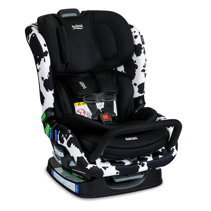 Britax Poplar S Convertible Car Seat, 2-in-1 Car Seat Extended Rear Facing, 17” Slim Car Seat Design with Fast & Easy ClickTight Installation, Anti-Rebound Bar & SafeWash Fabrics — Cowmooflage