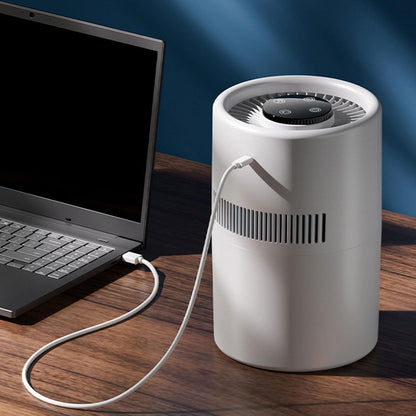 Air Purifier and Humidifier, 2 in 1 5W 4L Water Tank Quiet Evaporative Humidifier and Air Purifier Combo for Office Bedroom Nursery