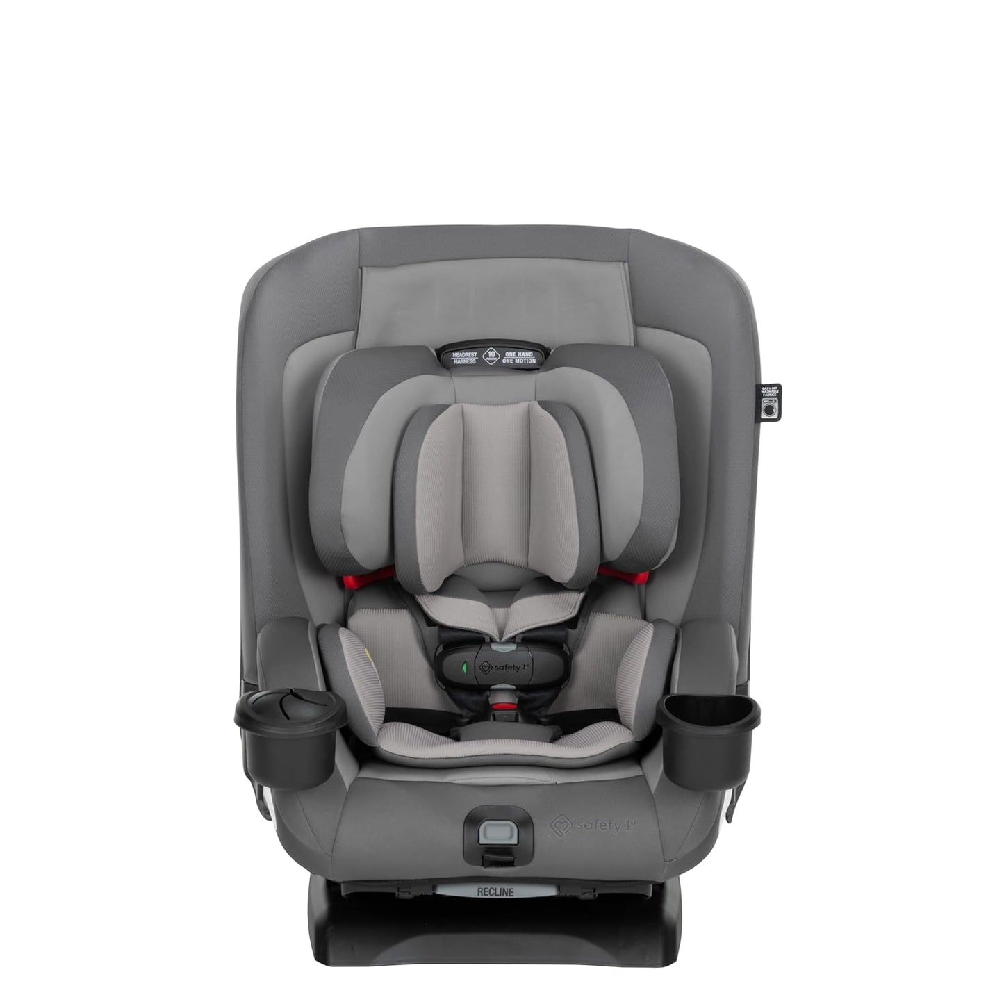 Safety 1st EverSlim 4-in-1 Convertible Car Seat, SecureTech Chest Clip, Ultra-Slim, 4-Mode Infant to Booster, Baby Car Seat, 5-100 lbs, Memory Foam, Office Space