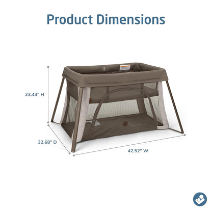 Maxi-Cosi Calao Travel Playard, Infant Bassinet, Toddler Playpen, Portable, Lightweight, Foldable, Easy Setup, with Carry Bag, Breathable Mesh, Truffle