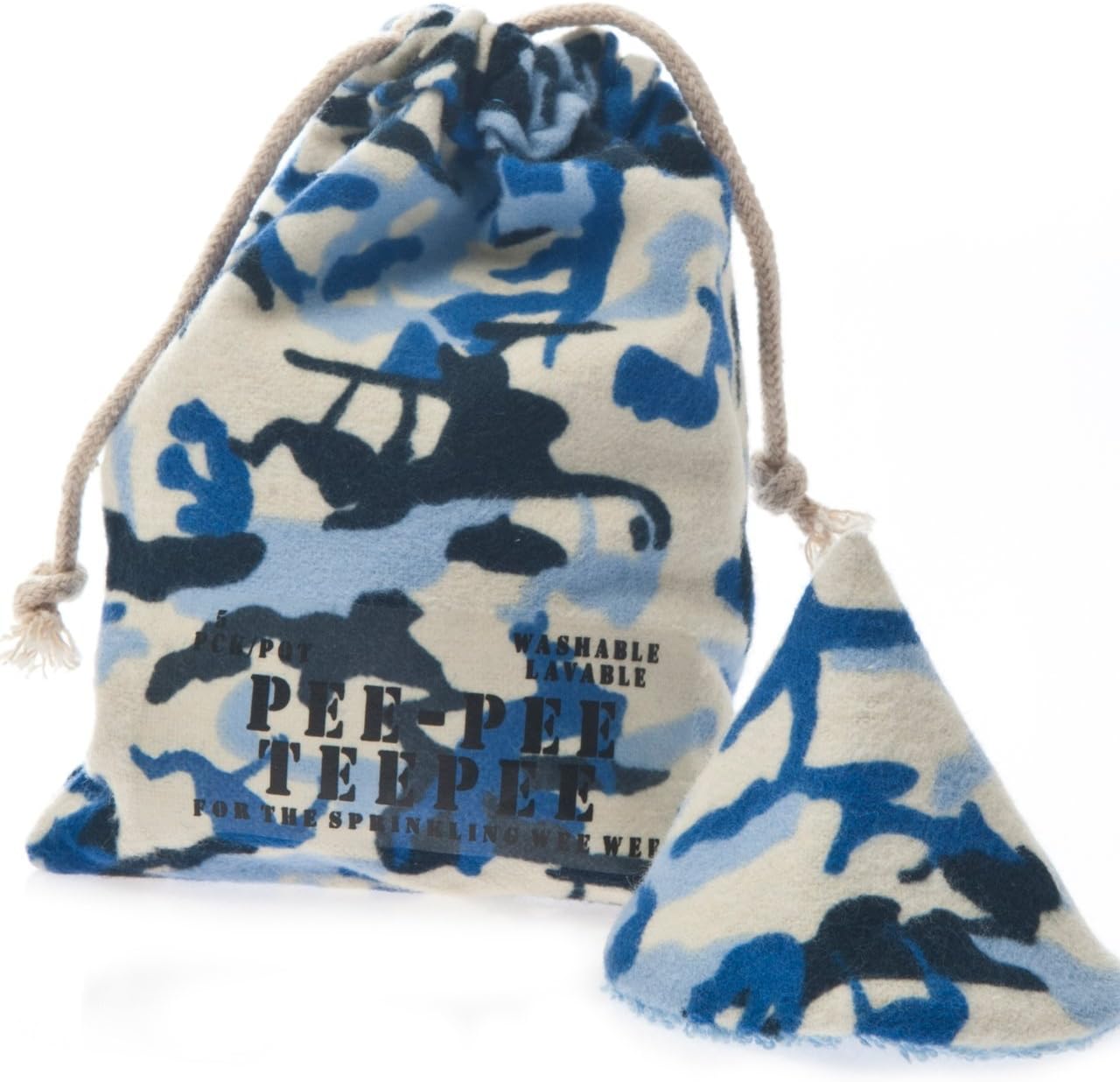 Beba Bean - Pee Pee Teepee for Baby Boy - Reusable & Washable Pee Shield for Diaper Changing - Baby Shower Gifts for Boys - Li’l Monkey Cotton Cloth - Laundry Bag - Set of 5 Covers