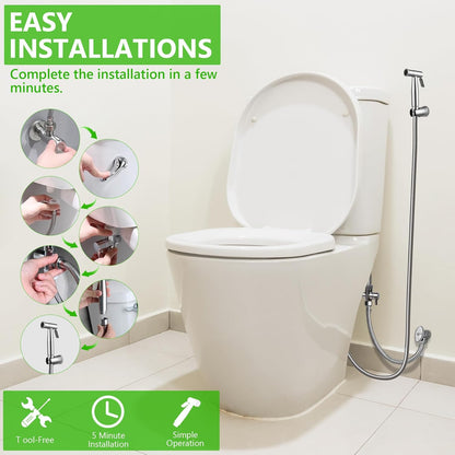 YA MI Multi Functional Hand-held Toilet Spray, Toilet Muslim Shower Sprinkler, Suitable for Women's Washing, Baby Bathing, Diaper Cleaning Spray