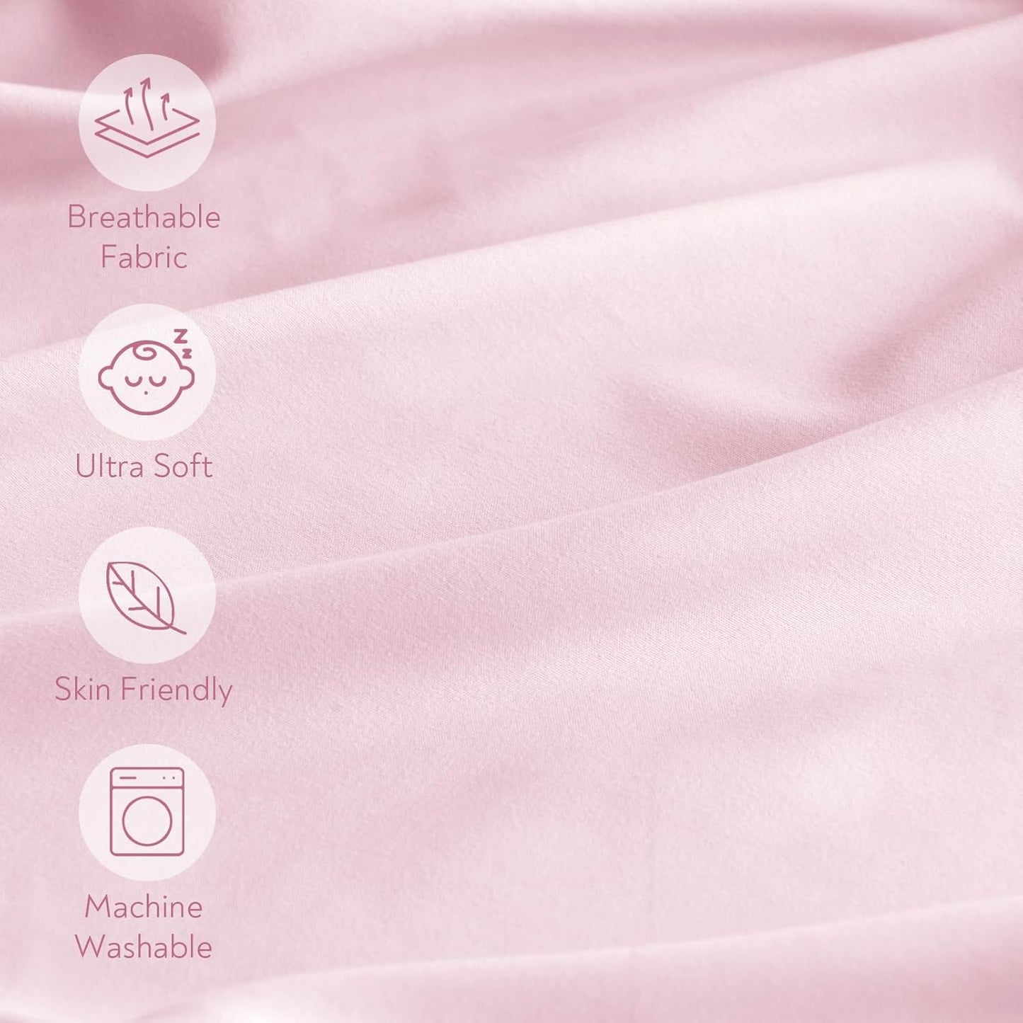 Pack and Play Sheets Fitted 4 Pack, Breathable Baby Playard Mattress Sheet Compatible with Graco Pack n Play, Mini Crib Sheets Fitted for Girls, Pink & Purple Playpen Mattress Sheets