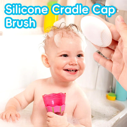 Baby Grooming Kit, Infant Safety Care Set with Hair Brush Comb Nail Clipper Nasal Aspirator,Baby Essentials Kit for Newborn Girls Boys (Grey White)