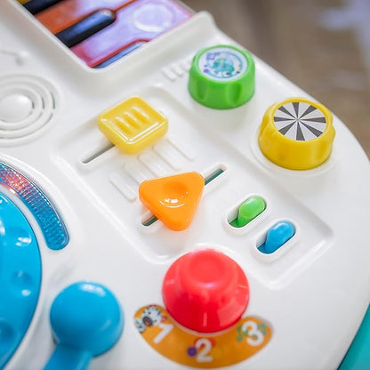 Baby Einstein Musical Mix ‘N Roll 4-in-1 Push Walker, Activity Center, Toddler Table & Floor Toy, 100+ Songs & Phrases, DJ Station with Piano