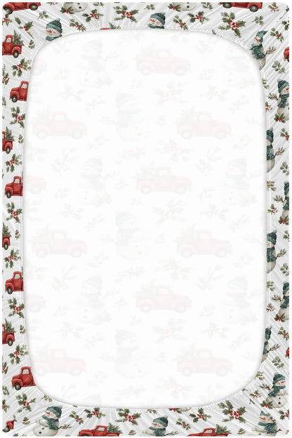Baby Crib Sheet Cute Goose Flowers Crib Mattress for Boys and Girls Playard Sheet Soft Breathable Fitted Baby Mattress Cover 52x28in