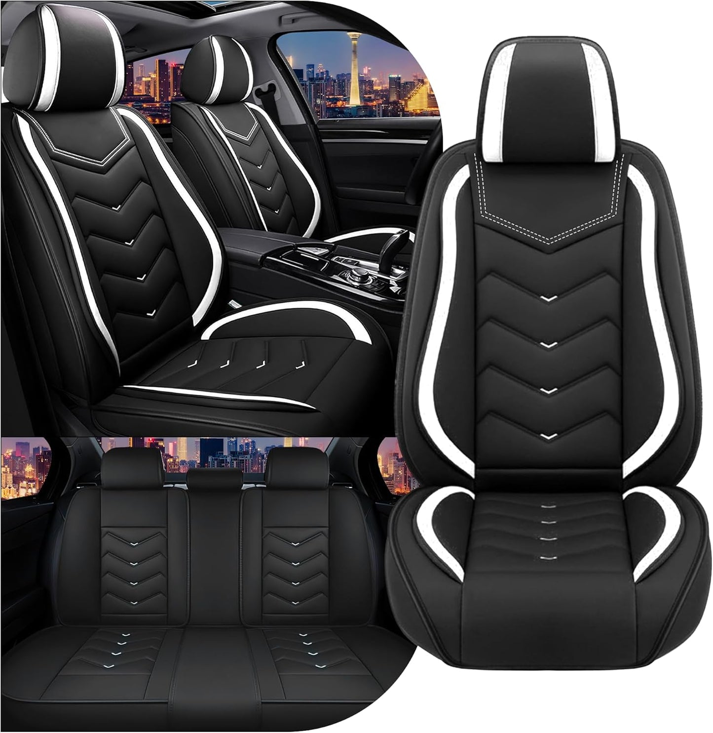 CTDS Car Seat Covers for MINI Convertible 2013-2026, Stylish Sport Seat Covers, Premium Nappa Leather Car Seat Cover. Automobile Seat Covers Sets.(Luxury 5 Seats/Beige)