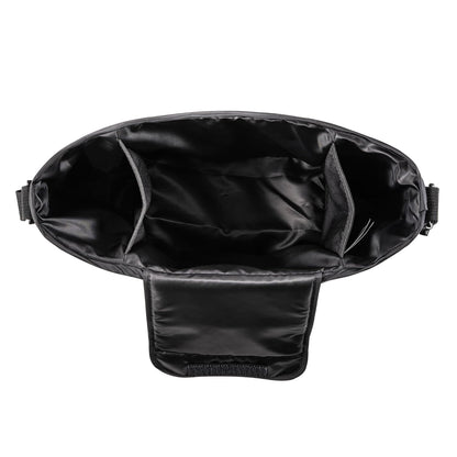 Tiny Twinkle Universal Stroller Organizer with Adjustable Strap - Waterproof Stroller Caddy Fits Baby Jogger, Nuna, Graco, Donna and Bugaboo Strollers（Black）