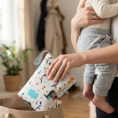 HAMUR Baby Diaper Bag Organizer – Travel-Friendly, Compact & Foldable | Stroller Pouch for Newborn Essentials – Must-Have for Boys & Girls (Leaves)
