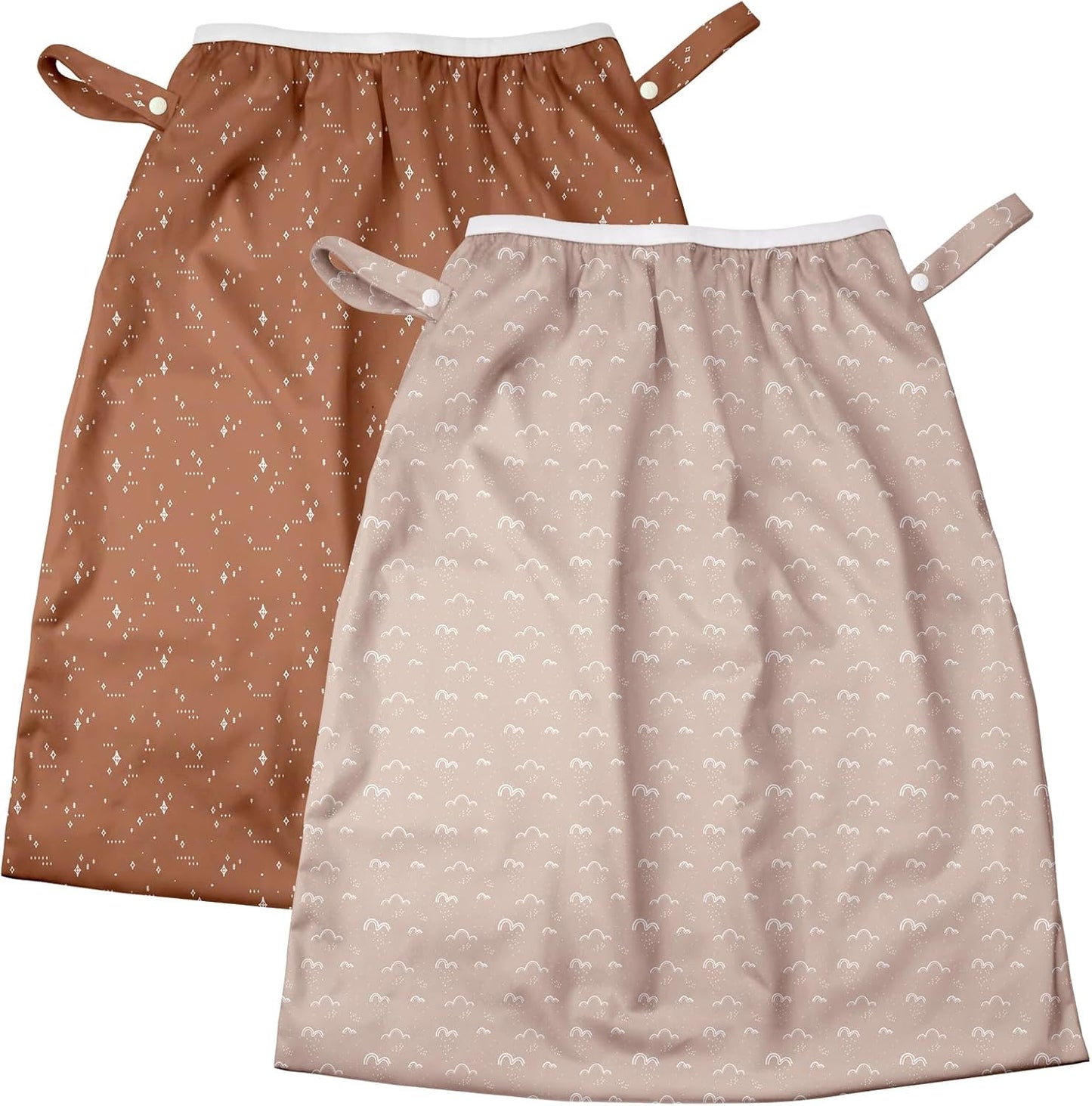 MK 3.0 Baby Cloth Diapers with 6 Inserts Bundle, with Bboo Liners, 5-Layer Bboo Inserts (6 Pack), Wet Bags and Pail Liners.