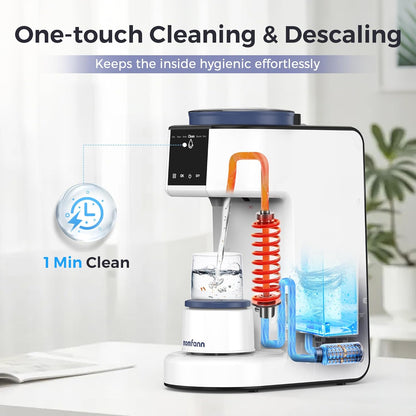 MOMFANN Automatic Baby Formula Maker – Fast Formula Dispenser for Instantly Mixing Warm Bottles with Precise Powder & Water Ratio, 3 Temp Settings, One-Touch Clean, Fits Most Bottles & Formula Brands
