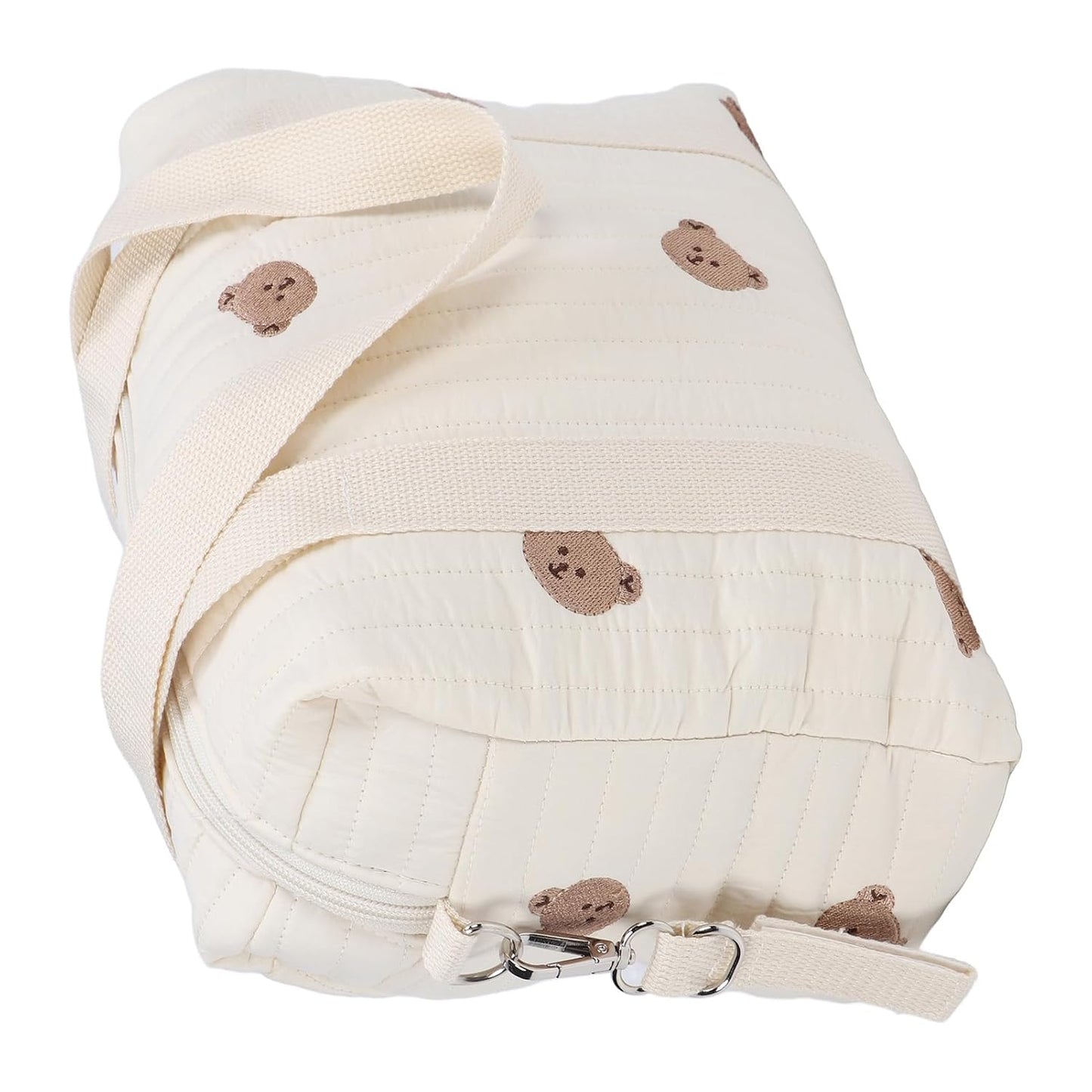 Alomejor stroller storage bag, multi-purpose large capacity hanging organizer with zipper pockets for parents travelers artists shopping art supplies