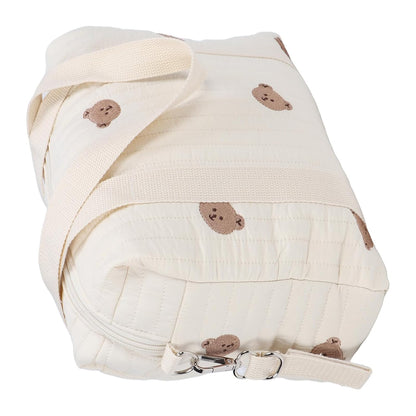 Alomejor stroller storage bag, multi-purpose large capacity hanging organizer with zipper pockets for parents travelers artists shopping art supplies