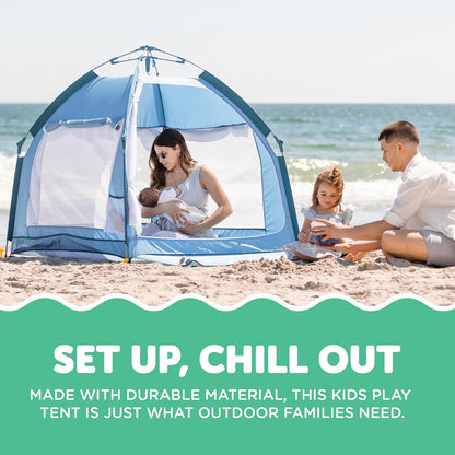 Baby Delight Go with Me Villa Portable Tent and Playard | Kids Tent and Playhouse | Indoor and Outdoor | Green Garden