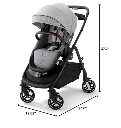Graco Merge 360 Baby Stroller - Front and Rear 360-Degree Rotating Wheels Infant Stroller for Easy Gliding and Tight Turns, Quick 1-Button Push Folding Stroller, Great Gift for New Parents