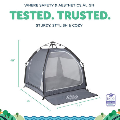 Baby Delight Go with Me Villa Portable Tent and Playard | Kids Tent and Playhouse | Indoor and Outdoor | Green Garden