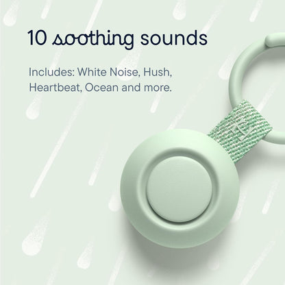 Hatch Go | Portable Sound Machine for Babies and Kids | Sleep Soother | 10 Soothing Sounds | White Noise | Shush | Travel | Registry Gift | Baby Shower | Clips on Stroller | Putty