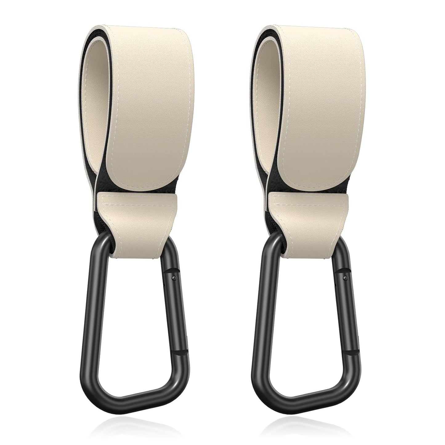 Baby Stroller Hooks for Hanging Bags, Universal Stroller Clips Accessories, Mommy Hook for Diaper Bag, Shopping Cart, Purse, Backpack - 2 Pack, Abstract Leaf