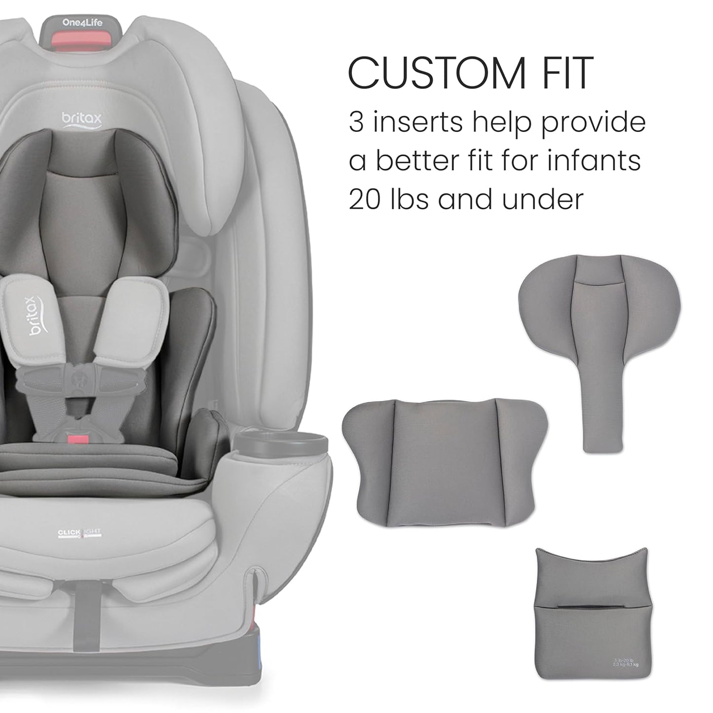 Britax One4Life All-in-One Car Seat, Up to 10 Years of Use, Rear Facing, Forward Facing, & Booster Modes, Extended Rear-Facing, ClickTight Installation & Breathable SafeWash Fabrics — Teak