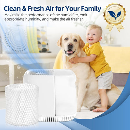 DerBlue 6 Pack Humidifier Replacement Filter Compatible with Canopy Bedside Humidifier and Nursery Humidifier,Wood Pulp & Paper Filter
