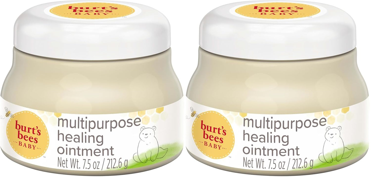 Burt's Bees Baby 100% Natural Origin Multipurpose Healing Ointment, Face & Body Baby Ointment – 7.5 Ounce Tub