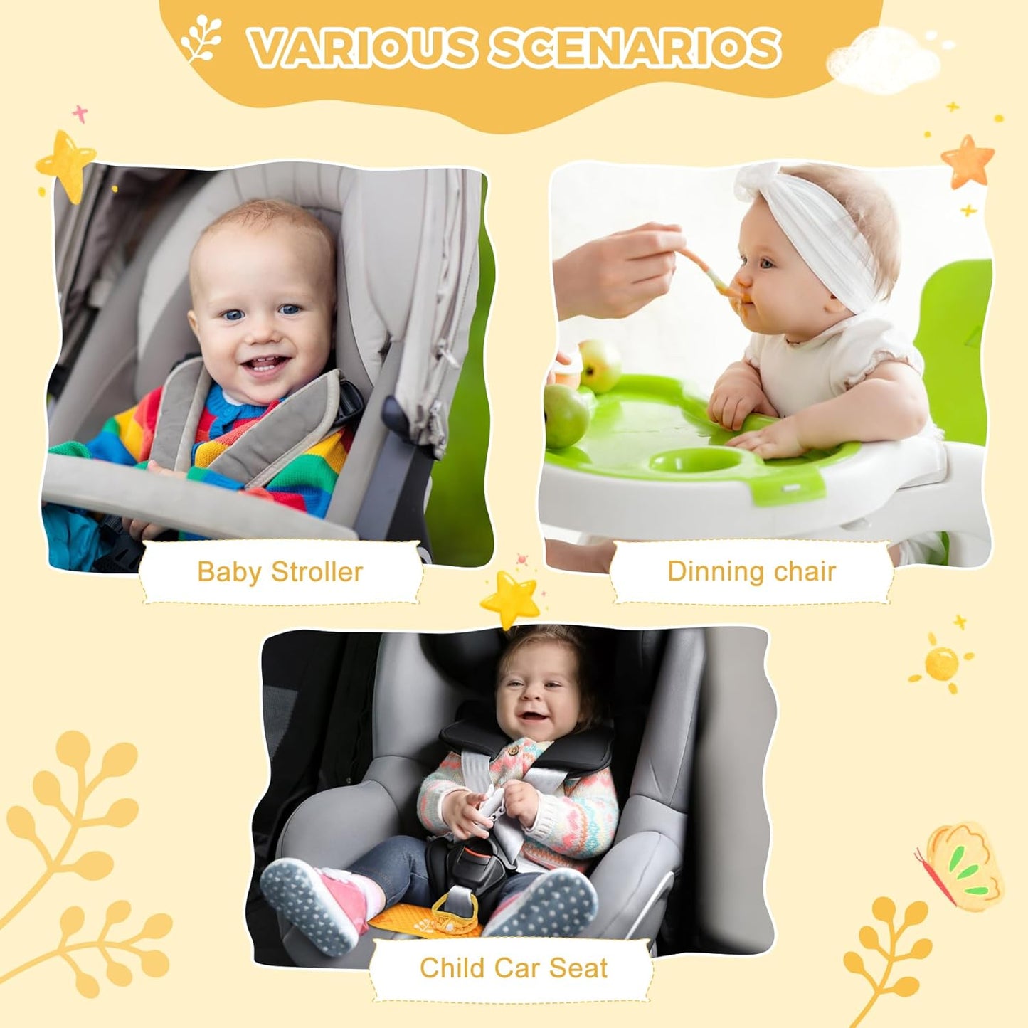 Car Seat Protector for Potty Training, 2 Pack Waterproof CarSeat Liner Toilet Training for Baby Infant Toddler, Dry Seat Piddle Pads Cover for Strollers (Gray)