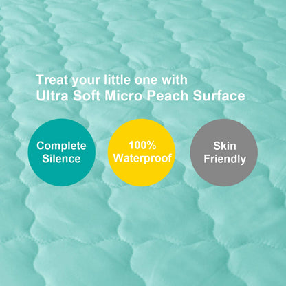 Pack and Play Sheets Mattress Pad Protector Fitted Waterproof Playard Mattress Cover, Compatible with Graco Pack n Play & Dream On Me & Pamo Babe, Playpen/Playard Sheet Quilted, Gray, 39" x 27"