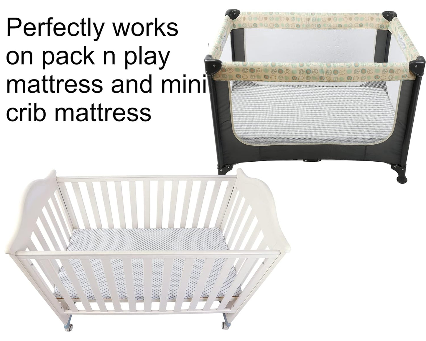 Onacosht Pack and Play Sheets 3 Pack for Baby Boy, Stretchy Jersey Knitted Portable Mini Crib Sheets Playard Mattress Cover, Woodland Animal Elephant Fox Lion Bear Giraffe Zebra Printing