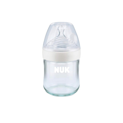 NUK Simply Natural Glass Baby Bottles, 4 oz, 3 Pack
