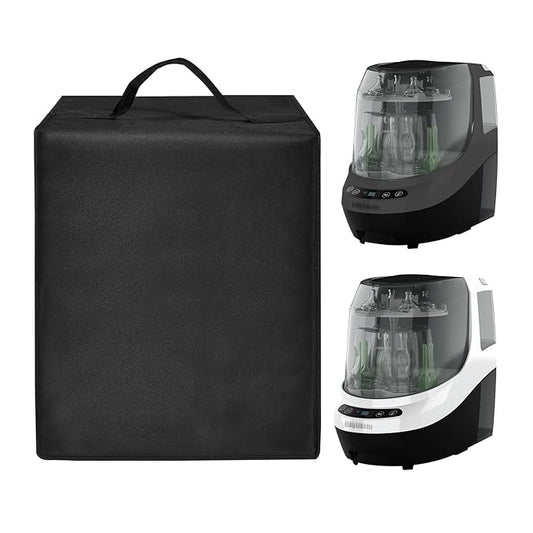 Baby Bottle Washer Cover Sterilizer Cover Dust-Proof Nylon Protective Case for Baby Brezza Bottle Dryers Pro - Sterilizer Dryer - All in One Machine (Black)