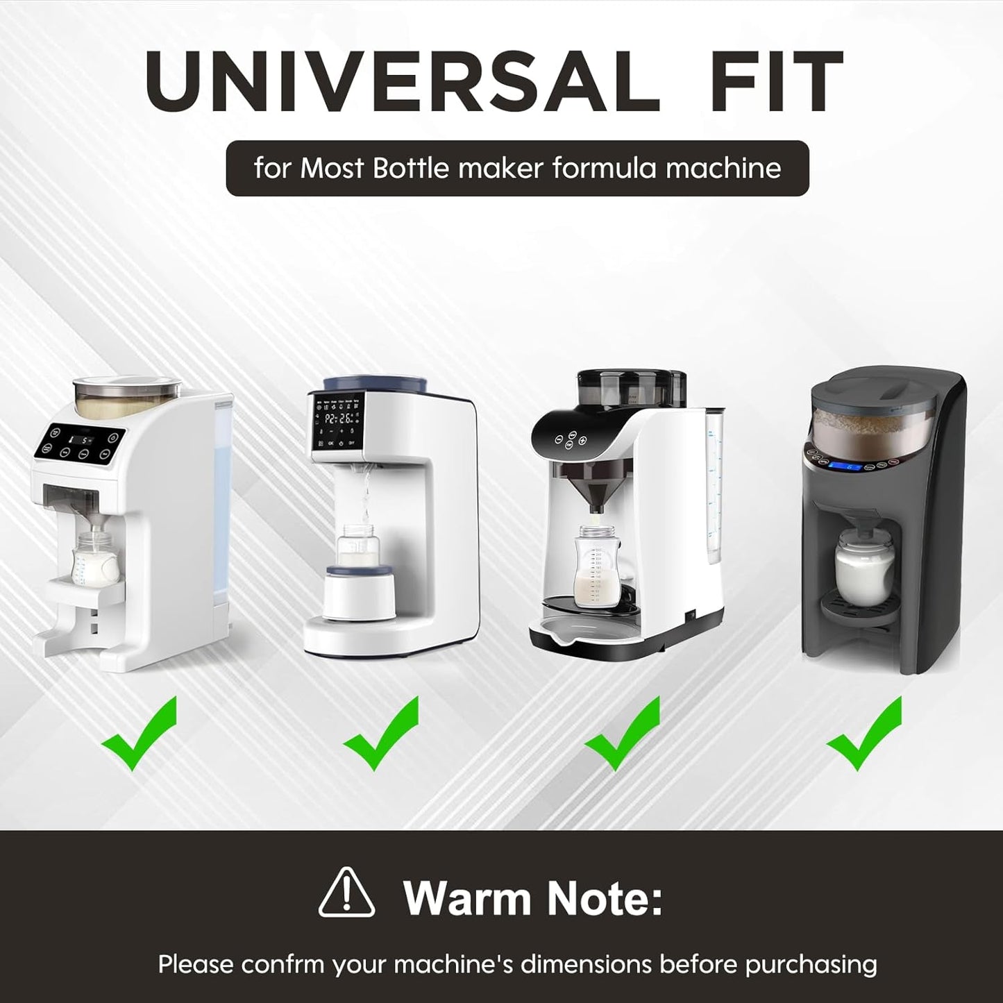 Bottle Maker Formula Machine Mat,With Draining Mat,Compatible with Baby Brezza Formula Dispenser Machine，Silicone Pad,Prevent Spills,Suitable for Formula Dispenser Machine