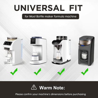 Bottle Maker Formula Machine Mat,With Draining Mat,Compatible with Baby Brezza Formula Dispenser Machine，Silicone Pad,Prevent Spills,Suitable for Formula Dispenser Machine