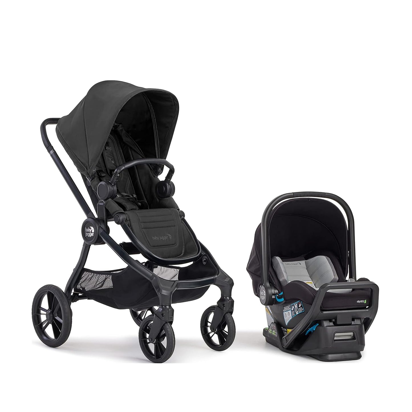 Baby Jogger City Sights Stroller - Convertible Stroller with Compact Fold Dark Slate