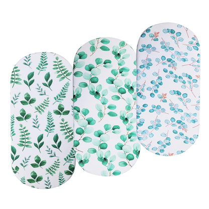 Onacosht Stretchy Bassinet Sheets 33" x 19" Compatible with Mika Micky, KoolaBaby (3 in 1), BabyBond, HARPPA and RICUTON Bedside Bassinet, 3 Pack for Baby Boy and Girl, Pink Floral