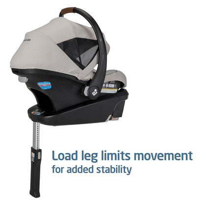Maxi-Cosi Mico Luxe+ Baby Car Seat: Infant Car Seat with Base and Versatile Baby Carrier Seat Functionality, Essential Green