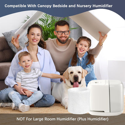 4 Pack Bedside Humidifier Filters Replacement Compatible with Canopy Bedside and Nursery Humidifiers(NOT for Canopy Plus Humidifier)