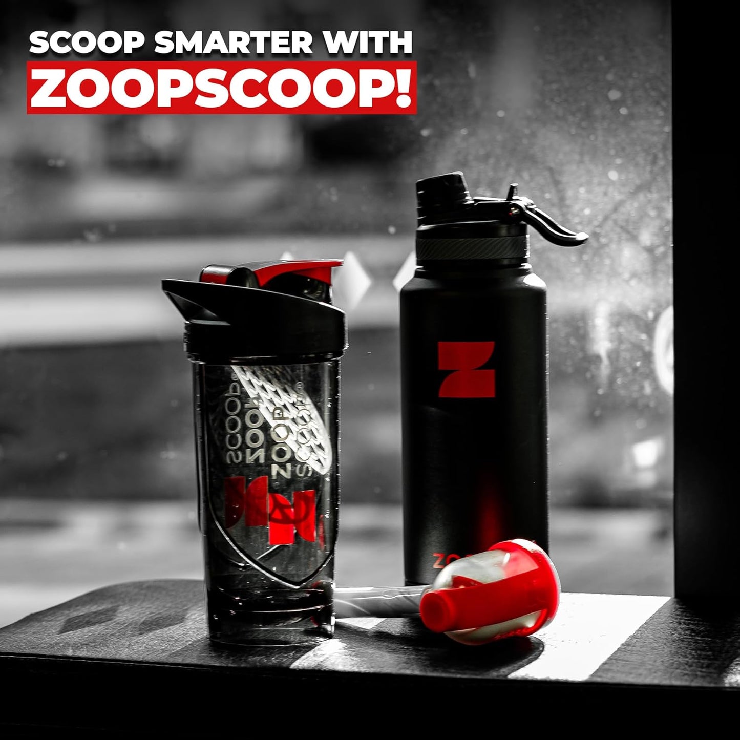 ZoopScoop Protein Powder Scoop Funnel – 2 Pack | Mess-Free Scoop Funnel for Powder, Pre Workout, Protein Shakes, Baby Formula, and More | No Spill Design for Easy Bottle Filling | 70ml and 25ml Set