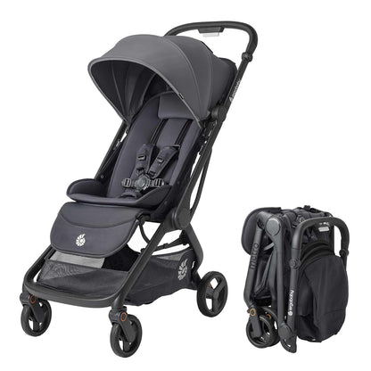 Ergobaby Metro 3 Baby Stroller for Newborns, Infants, and Toddlers - Travel Stroller with One-Hand Fold, Near-Flat Recline, Adjustable Handlebar - Onyx Black