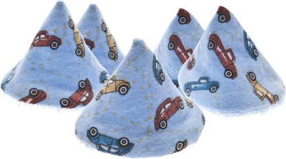 Beba Bean - Pee Pee Teepee for Baby Boy - Reusable & Washable Pee Shield for Diaper Changing - Baby Shower Gifts for Boys - Li’l Monkey Cotton Cloth - Laundry Bag - Set of 5 Covers