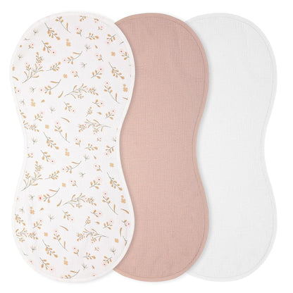 Hahafelt 3 Pcs Changing Pad Liners Fits in Peanut Shape Changing Pad Waterproof Diaper Mats Organic Cotton Peanut Mats are Warm on Baby's Back, Washable Reusable (Starry Style,Multicolor)