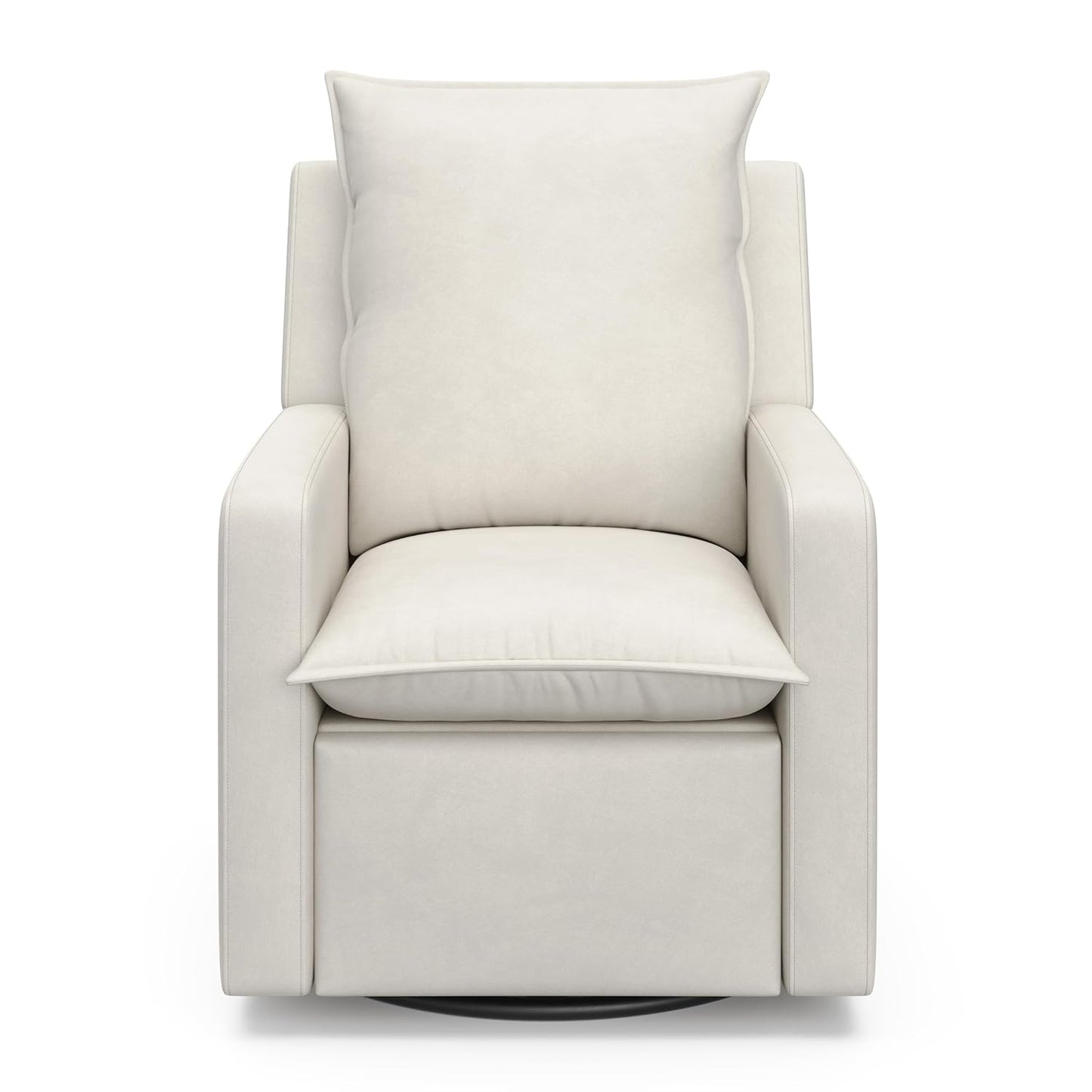 Storkcraft Timeless Recliner Glider with USB Charging Port (Ivory Boucle) - Ultimate Nursery Rocking Chair, Baby Glider Chair for Nursery, 360° Swivel Recliner, Plush Upholstery