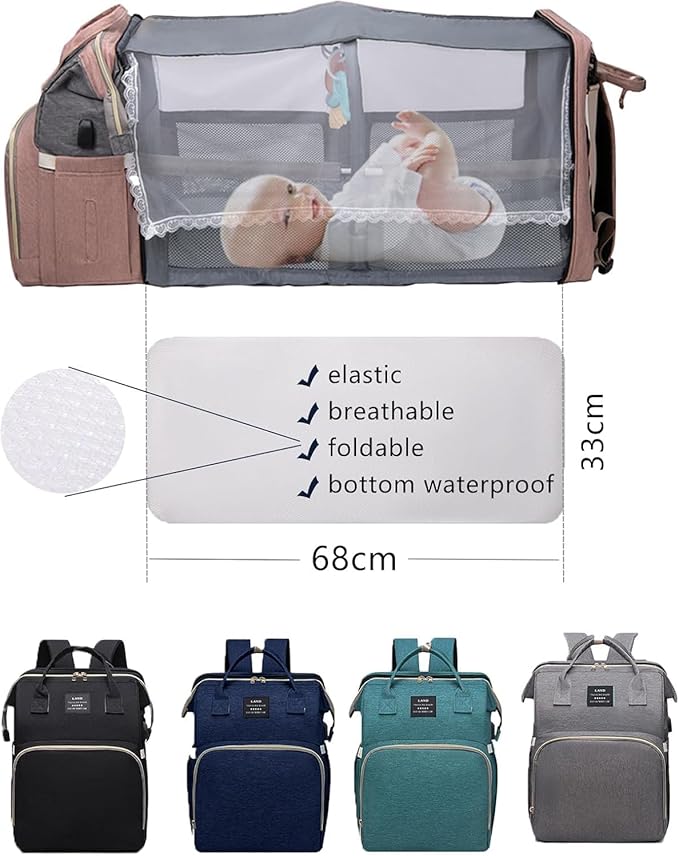Black boy Diaper Bag Backpack: Baby toddler Bags with Changing Station for Women Men Girls Mom Dad Large Travel Backpack Pañaleras Modernas Para Bebe Niña Niño Newborn Essentials Baby New Born Gift