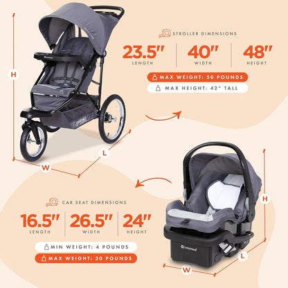Baby Trend Journey Jogger, Stellar Black
