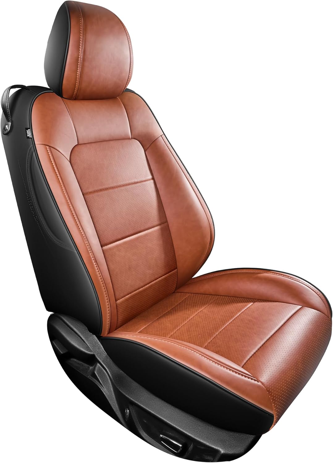 Custom Fit Ford Mustang Convertible Seat Cover 2015 2016 2017 2018 2019 2020 2021 2022 2023 2024 2025 2026, Faux Leather Car Seat Cover Full Set (Convertible-Red+Balck)
