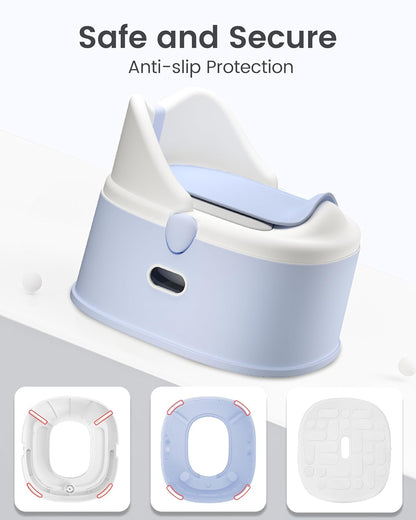 3-in-1 Toddler Potty Training Toilet for Boys and Girls with Soft Cushion Multi-use Baby Potty Chair for Toddlers 1-3 Training Potty Seat Toddler Toilet Baby Potty Training Seat with Step Stool