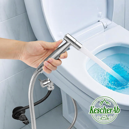Handheld Toilet Bidet Sprayer for Toilet, Adjustable Water Pressure Control with Complete Bidet Spray Hoses Kit for Feminine Wash, Cloth Diaper Sprayer for Baby Wash