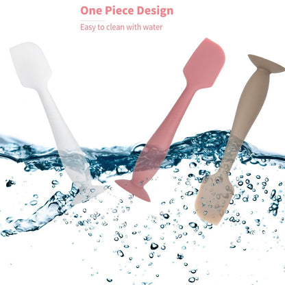 Diaper Cream Spatula Butt Spatula Baby Diaper Spatula, Soft Silicone Butt Paste Spatula Diaper Rash Cream Applicator Diaper Cream Brush with Suction Cup Base